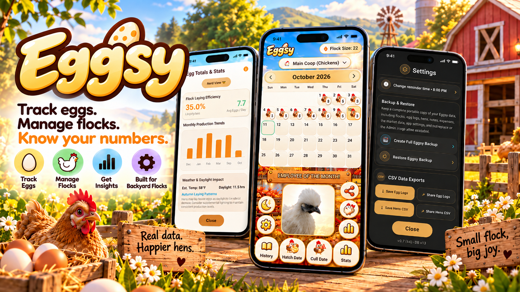 Eggsy promotional graphic with the Eggsy name and app screens